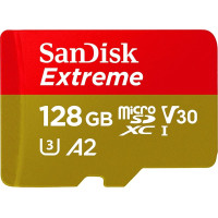 Sandisk Karta SanDisk Extreme MicroSDXC 128 GB Class 10 UHS-I/U3 A2 V30 (SDSQXAA-128G-GN6MA)