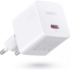 Aukey Mini mains charger PA-Y20S White 1xUSB-C 20W PD Power Delivery
