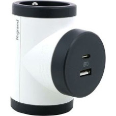 Legrand Rozg obrot 2xP+Z +USB AC-B/C