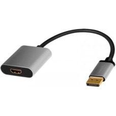 Adapter Logilink Displayport do HDMI, 4K 60hz, aluminium, 0,15