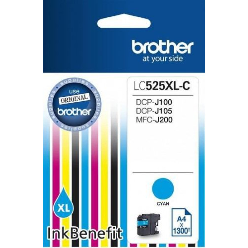 Brother Tusz Brother niebieski LC525XLCAP2=LC-525XLC, 1300 str.