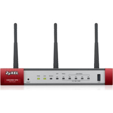 Router bezprzewodowy Gigabit Ethernet dwuzakresowy (2,4 GHz / 5 GHz) Zyxel USG20W-VPN-EU0101F szary, czerwony