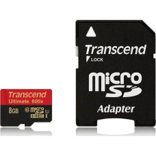 Transcend Ultimate 600x MicroSDHC 8 GB Class 10 Card (TS8GUSDHC10U1)
