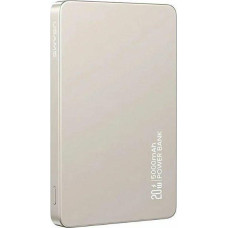 Usams Powerbank with wireless charging US-CD231 5000mAh 20W PD Fast Charge titanium/titanium