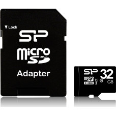 Silicon Power MicroSDHC Card 32 GB Class 10 (SP032GBSTH010V10SP)
