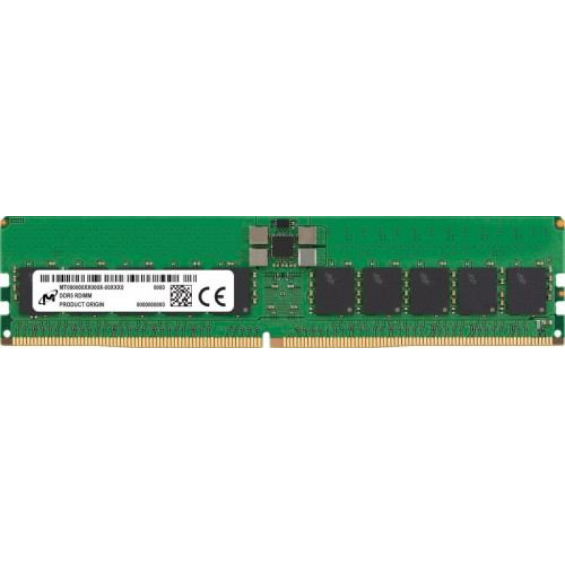 Micron RDIMM 32GB DDR5 2Rx8 5600MHz PC5-44800 ECC REGISTERED MTC20F2085S1RC56BR