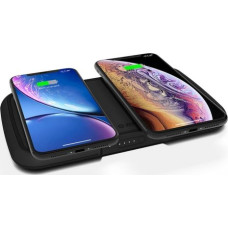 Zens Powerbank Dual Wireless Charger 9000mAh Black