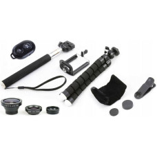 Xrec Selfie stick Selfie set 5-in-1 - Tripod / 3x Lens / Remote Control / Monopod / Handle