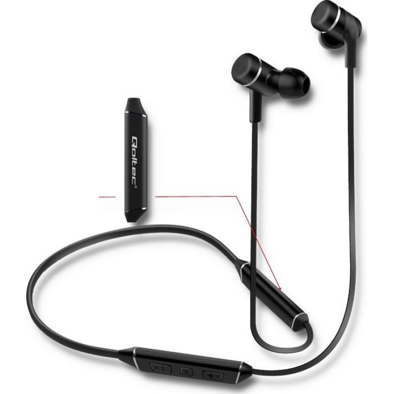 Qoltec Wireless Magnetic IN-EAR Music earphones BC