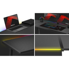 Huzaro Hero 6.0 RGB LED desk Black 147 cmx48 cm
