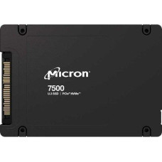 Micron Dysk SSD Micron Micron 7500 PRO - SSD - Read Intensive - verschlusselt - 3.84 TB - intern - 2.5" (6.4 cm) - U.3 PCIe 4.0 (NVMe) - 256-Bit-AES, 3072-Bit-RSA, FIPS 140-3 Level 2, 208-Bit-RSA - TCG Opal Encryption 2.01