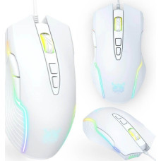 Przewodowa mysz do gier RGB Onikuma CW905: Kolor - biały