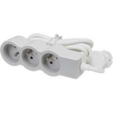 Przedłużacz Legrand 3x2P+Z 1,5m biały/szary