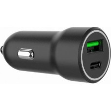 Gembird Quick charger 2x USB Type-C PD 20W car charger black