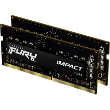 Kingston 16GB 3200MHz DDR4 CL20 SODIMM (Kit of 2) FURY Impact KF432S20IBK2/16