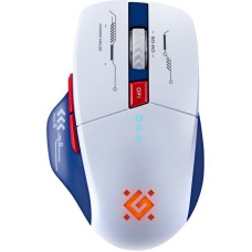 Defender Wireless Mouse TISA GM-126 optical 1600dpi 2.4 GHz + Bluetooth white-blue RGB ACUMULATOR 6 buttons Gaming