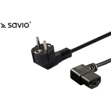 Savio Kabel zasilający Savio CL-116 IEC C13 kątowy - C/F Schuko kątowy 1,8 M