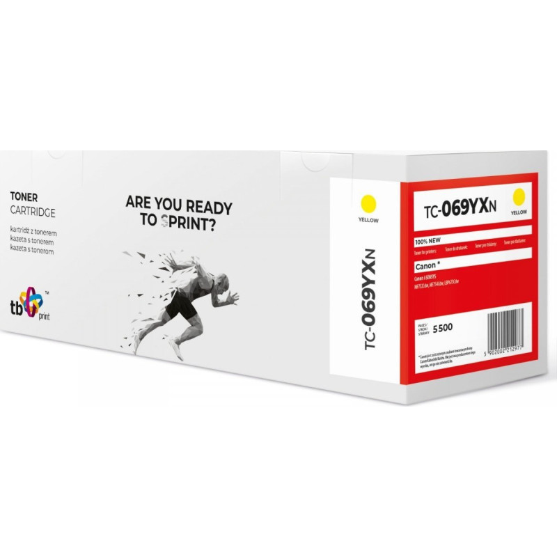 Tb Print Toner for Canon MF752 TC-069YXN YE 100% new