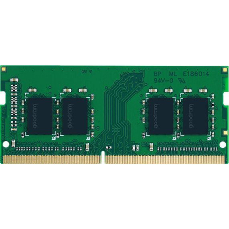 Goodram SODIMM Laptop Memory, DDR4, 8 GB, 2666 MHz, CL19 (GR2666S464L19S/8G)