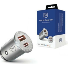 Ładowarka samochodowa 3MK 45W 1xUSB-C +USB-A