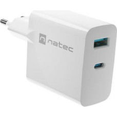 Ładowarka Natec Ribera GAN 1x USB-A 1x USB-C 45W (NUC-2142)