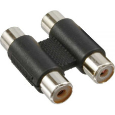 Inline AV adapter RCA (Cinch) x2 - RCA (Cinch) x2 black (99318)