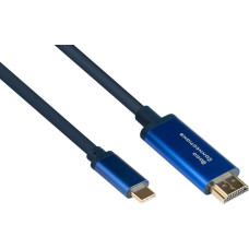 Alcasa AV adapter 4520-CSF015B cable adapter 1.5 m USB Type-C HDMI Type-A (Standard) Blue