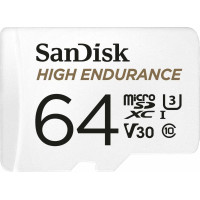 Sandisk Karta SanDisk High Endurance MicroSDXC 64 GB Class 10 UHS-I/U3 V30 (SDSQQNR-064G-GN6IA)