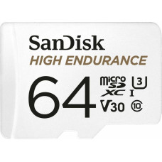 Sandisk High Endurance MicroSDXC 64 GB Class 10 UHS-I/U3 V30 card (SDSQQNR-064G-GN6IA)