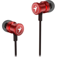 Słuchawki Genius HS-M316, słuchawki z mikrofonem, bez regulacji głośności na kablu, czerwone, 2.0, douszne, jack 3,5 mm