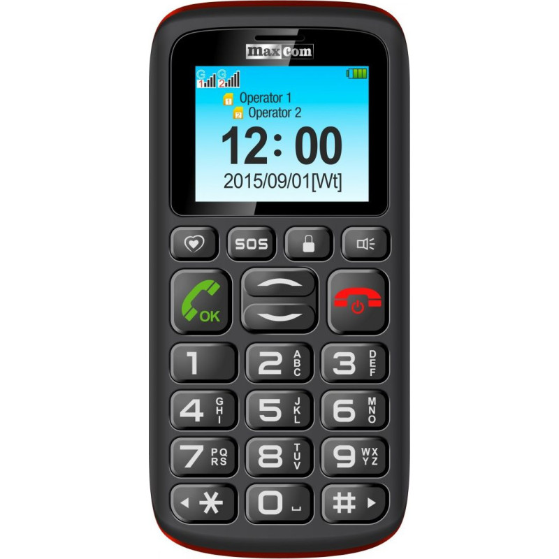 Maxcom Mobile Phone MM428 Dual SIM Black