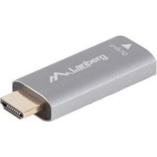 Lanberg AV Adapter HDMI (M) -> Displayport (F) 4K srebrny