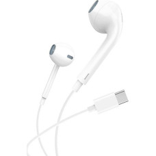 Foneng In-ear Headphones, wired T15, USB-C, 1.2m (white)