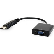 Adapter Gembird AV DisplayPort - D-Sub (VGA) czarny (AB-DPM-VGAF-02)