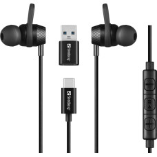 Sandberg USB-C/A In-Earset with Line-Mic