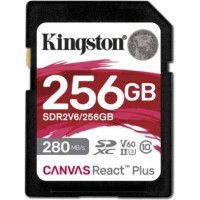 Kingston Canvas React Plus SDXC 256GB Class 10 UHS-II/U3 V60 card (SDR2V6/256GB)