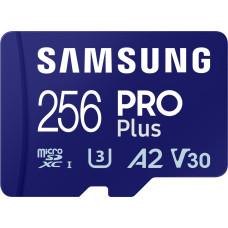 Samsung PRO Plus MicroSDXC 256 GB U3 A2 V30 Card (MB-MD256SA/EU)
