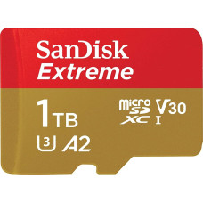 Sandisk Extreme MicroSDXC 1 TB Class 10 UHS-I/U3 A2 V30 card (SDSQXAV-1T00-GN6MA)