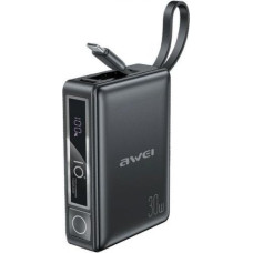 Awei Powerbank 10000mAh 30W P87K Integrated USB-C