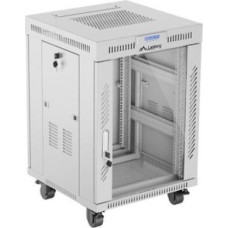 Lanberg Szafa stojąca rack 19 15U 600X600 szara LCD flack pack