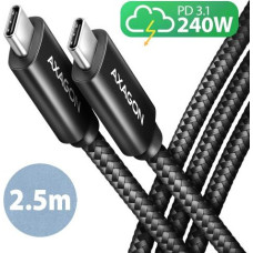 Kabel Axagon BUCM2-CM25AB 240W USB-C USB-C, 2,5 m 5