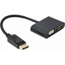 Gembird Adapter AV Gembird GEMBIRD Adapter Display port męski do HDMI + VGA żeński