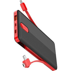 Ldnio Powerbank Powerbank PL1013, 10000mAh + 3-in-1 cable (black)