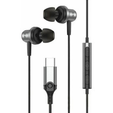 Słuchawki dokanałowe Beline Headphones USB-C SK193 czarny/czarny