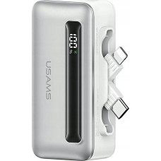 Usams Powerbank US-CD233 4500mAh USB-C, Lightning 20W PD Fast Charge silver/silver