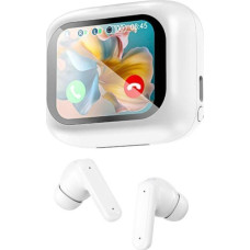 Techly Bluetooth wireless in-ear headphones noise reduction ANC LCD screen
