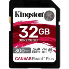 Kingston Canvas React Plus SDHC 32GB Class 10 UHS-II/U3 V90 card (SDR2/32GB)