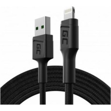 Green Cell USB USB-A - Lightning cable 1.2 m Black (KABGC21)