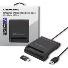 Qoltec Smart chip ID card scanner