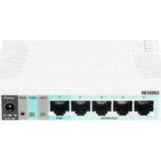Mikrotik Switch RB260GS Gigabit Ethernet (10/100/1000) PoE Support White